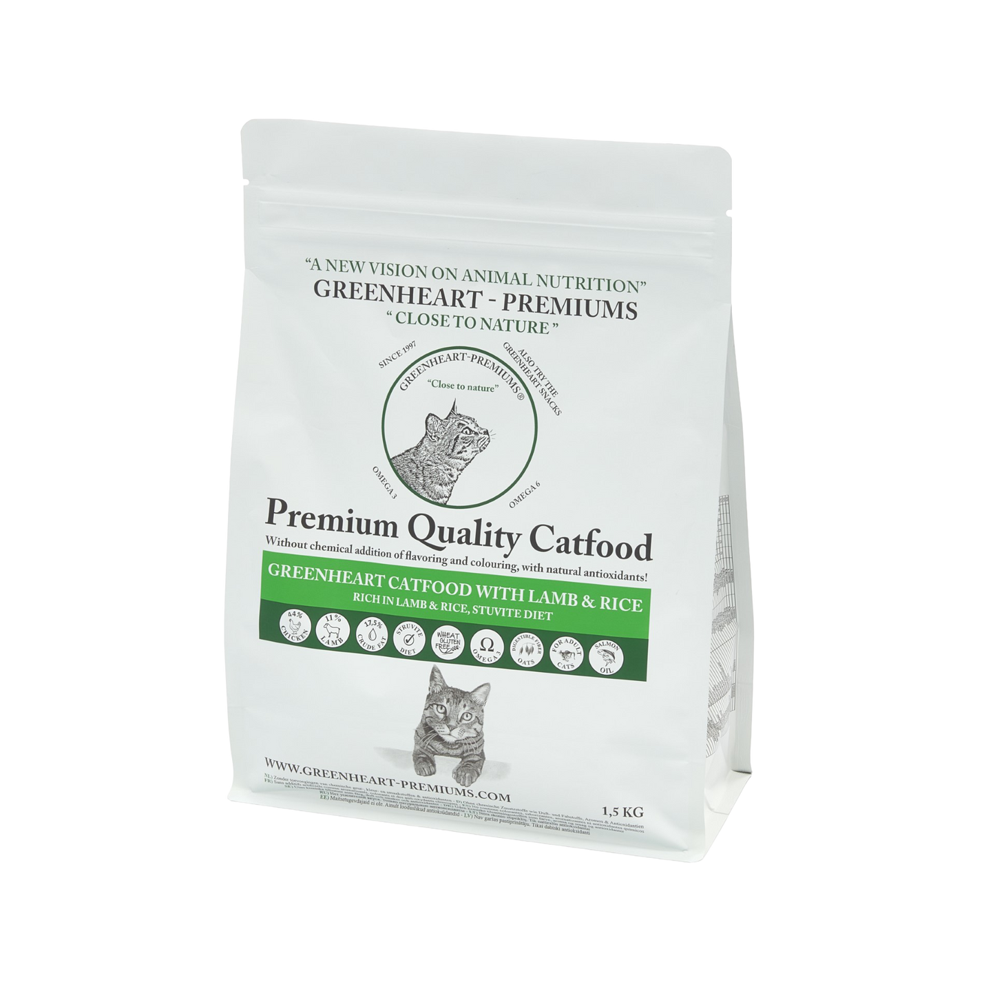 Greenheart Premiums Katzenfutter Lamm & Reis