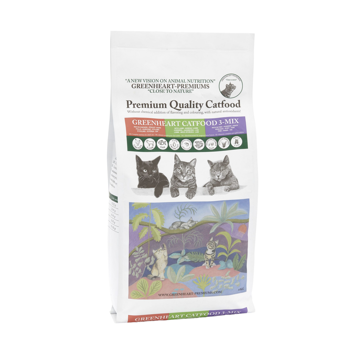 Greenheart Premiums Katzenfutter 3-Mix